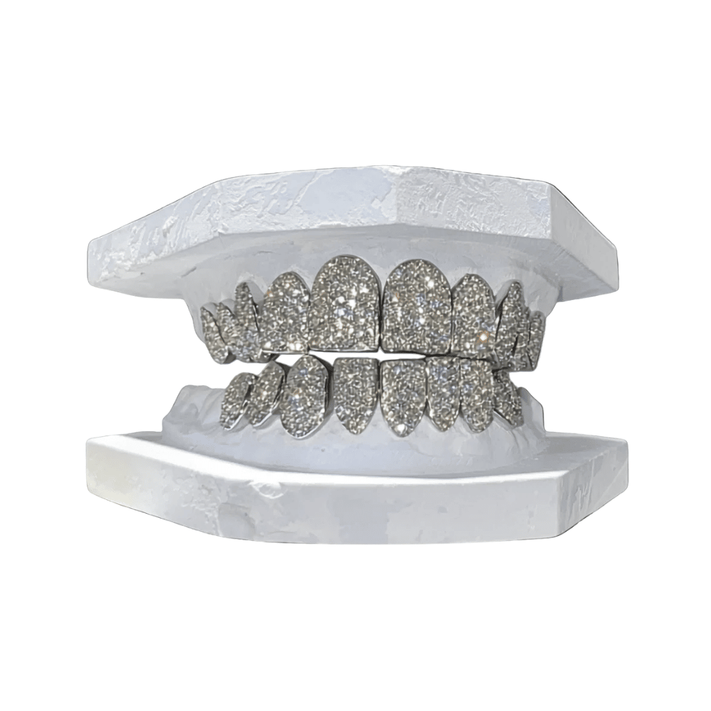 VVS Quality Lab Diamond Grillz Honeycomb Setting 10K Gold