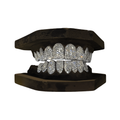 VVS Quality Natural Diamond Grillz Honeycomb Setting 10K Gold