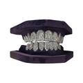 VVS Quality Natural Diamond Grillz Honeycomb Setting 14K Gold