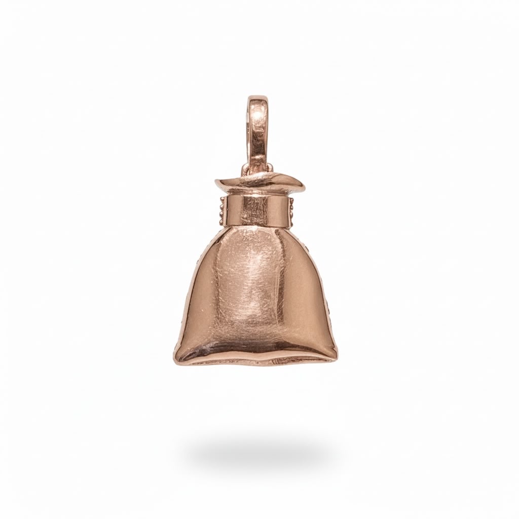 Money Bag Natural Diamond Pendant