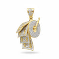 Money Roll Natural Diamonds Pendant
