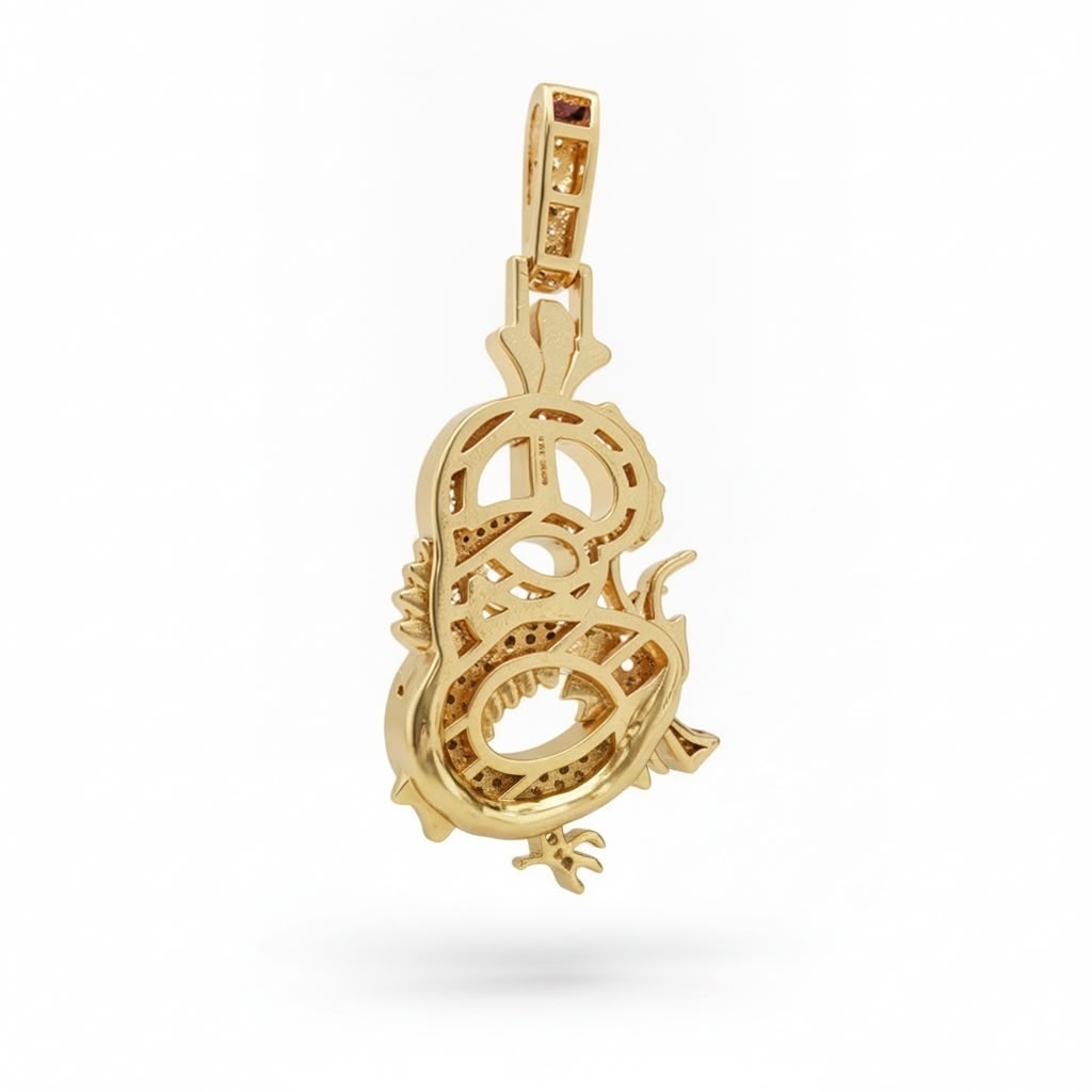 Dragon Natural Diamonds Pendant