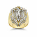 Jesus Natural Diamonds Ring