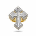 Cross Natural Diamonds Ring