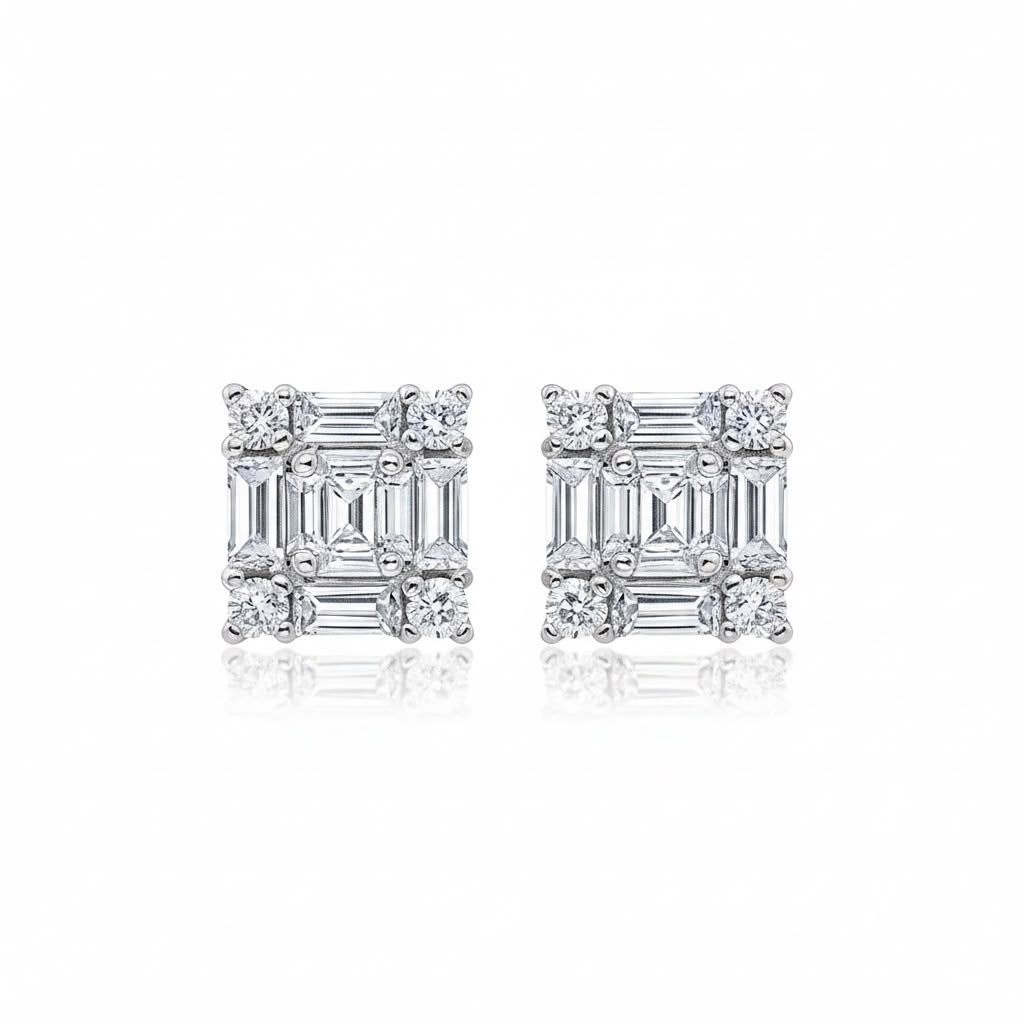 Natural Diamonds Earrings