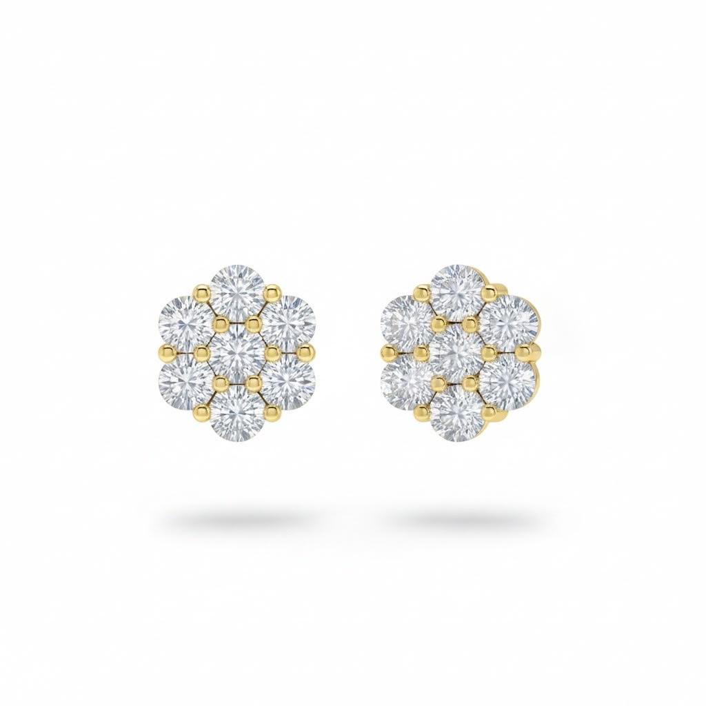 Natural Diamonds Earrings